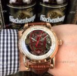 Copy Patek Philippe Geneve 40mm Watches Rose Gold Skull Face